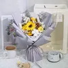 Dekorativa blommor Bröllopsfestförsörjning Forever Flower Anniversary Gifts Artificial Gypsophila Dried Bouquet