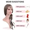 Costume Accessories Full Silicone Props Hair Wig Glasses Hat Female Head Model for Shoot Window Jewelry Display