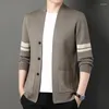 Pulls pour hommes 2024 Cardigan tricoté sans bouton Casual Costumes confortables et polyvalents Homme Vêtements Manteaux Veste