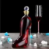350750ml yüksek topuklu şekiller dekantter lüks kristal kırmızı şarap brendi şampanya gözlükleri şişe bar gece kulübü içme 240119