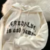 Herenhoodies Sweatshirts Mode Amerikaanse eenvoud Brief Gedrukt Grafische Hoodie Winter Y2k Mannen en Vrouwen Losse Gepersonaliseerde Vintage Top