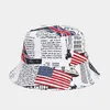 Bérets Commerce électronique transfrontalier Motif d'impression sur toile Chapeau de seau Mode Shopping tout-assorti Chapeaux de soleil pour hommes et femmes All-Matchin