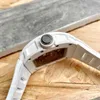 Richardmiler Luxury Watches Automatic Winding Mens Wristwatch Richardmiler RM055 White Ceramic Manual Mechanical Mens Watch med en diameter på 4 H6ZT
