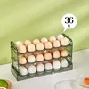 Butelki do przechowywania uchwyt na jajka do lodówki Odłączane 36 Organizator Flip Boczne drzwi z timerem