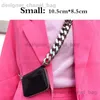 Shoulder Bags Black Wallet Women Thick Chain Strap Shoulder Bags Mini Lipstick Pocket Fashion Crossbody Messenger Bags Women Handbag And Purse T240123