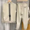 Men's Tracksuits y3 Yoji Yamamoto Autumn Winter y-3 Top Men's Fashion Striped Casual Sweatshirt Long Pants Sportswear Men's Two-Piece Set Q240123