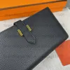 Designer Long Wallets Togo Whole Genuine Leather Zipper Coin Bag Titulares de Cartão Bolsa Bolsas Moda Cowskin Carteira Para Senhora Mulher Com Número de Série Caixa