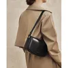 Bolsas de noche 2024 Axila de cuero genuino para mujeres Bolsos de silla de montar retro de alta calidad Bolso de hombro de cuero de vaca Negro Marrón