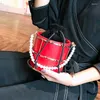 Sacs de taille mode femmes seau concepteur de luxe perles poignée perlée sacs à main chaîne épaule bandoulière soirée pochette sac à main