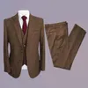 Costumes pour hommes Blazers costume homme trois pièces décontracté gilet d'affaires marié meilleure fête de mariage livraison directe Otzdn