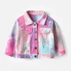 Denim jassen voor kinderen Peuterbabyjassen Jongens Designer Meisjes Lange mouwen Lente Herfst Tie Dyed Denim Kleding Kinderen Jeugdkleding Uitloper Casual Jea c0Hs#