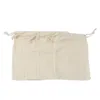 Storage Bags 20Pcl/Lot Big Sizes Drawstring Natural Cotton For Wedding Party Christmas Tree Decoration And Home Kitchen Food Tool Stora