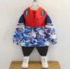 Kinder-Designer-Kleidung, Marke, Jungenjacke, Tarnung, Windjacke, Frühling, Anime-Spinnen, Jacken mit Sonnenbrille, Kindermantel