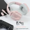 Casques NUBWO G06 casques de jeu sans fil double Modes pour PS5 PS4 PC Xbox One série X jeux 2.4G casque Bluetooth J240123