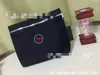Bolsa de cosméticos trapezoidal negra, bolsa de lavado Simple de gran capacidad, bolsas de almacenamiento de cosméticos de mesa