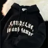 Sweats à capuche pour hommes Sweatshirts Mode American Simplicity Lettre Imprimé Graphique Sweat à capuche Hiver Y2k Hommes et femmes Lâche Personnalisé Vintage Top