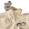 Manta de doble capa de terciopelo coral grueso, Sábana de cama, chal de franela para otoño e invierno, funda para sofá y siesta, manta 240118