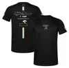 جديد F1 Formula One Team T-Shirt Racing Men Short Sleeve Round Doel Dovel Compans Equipering Team Compans