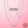 Kettingen slotketting voor vrouwen 925 zilveren draai me gesp chunky dikke slot choker ketting kettingen sieraden sieraden kraag