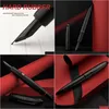 نافورة الأقلام بالجملة أقلامًا هونغديان N6 أسود مكبس راتنج راتنجات سكين النيوب القنابل السحابة السحابة.