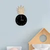 Orologi da parete Orologio a forma di ananas Silenzioso e minimalista moderno per la camera da letto, la cucina, la camera dei bambini