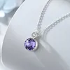 Pendant Necklaces Crystal Necklace Sweater Chain Jewelry Women's Best-selling Accessories Collarbone Chain Round Neck Chain 925 Silver Jewelry 7u2m