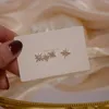 Ohrstecker Design Mode Korea Schmuck Kristall Kleine Sterne Exquisit Für Frau Urlaub Party Täglich Elegant Ohrring