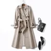 Luxury Fashion Designer Brand Women's Trench Coats Windbreaker England Long Trench 2024 Spring Coat