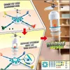 Toys Magic Flying Drone Toy With Lights, Mini UFO Toy Suitable For Multiplayer Competition Indoor Outdoor Christmas Birthday Catapult Drone