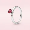 Bagues de cluster 925 Sterling Silver Heart Bague Bijoux Daisy Crown Shine Fit Femmes Cadeau d'anniversaire de mariage