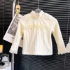 Kış Kadın Ceket 2024 Yeni Kore Pamuklu yastıklı Yün Ceket Sonbahar Kalın Sıcak Alt Gömlek Ceket 2-7 Yıl 240123