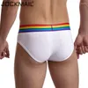 Underpants JOCKMAIL Low Waist Sexy Men Underwear Briefs Gay Penis Pouch Mens Bikini Brief Man Sleepwear Cotton Mesh