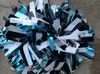 Pompon professionali da cheerleaderAzzurro metallizzato nero biancocolore personalizzatopezzo unico 240118