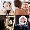 Lusterka elastyczne lusterko makijażu 10x lusterka lustra LED Makeup lusterka z LED Light Vanity luster powiększanie lustra LED miroir powiększenie