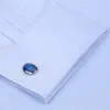M ~ 6xl francuska sukienka mankietowa Męska Koszula Biała długie rękawy formalne przyciski biznesowe Męskie koszule zwykłe dopasowanie spinki do mankietów 240123