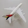 Alliage métal coréen Air Asiana Airlines A380 modèle d'avion moulé sous pression Airbus 380 Airways avion cadeaux 16 cm 240118