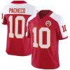 Jerseys de football personnalisés kansascitychiefsmen 10 Isiah Pacheco 15 Patrick Mahomes 87 Travis Kelce Women Youth Red / White 2023 F.U.S.E.Jersey limité vapeur intouchable