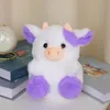 Jouets en peluche de vache de 20cm, vache aux fraises rose, cadeaux de fête d'anniversaire et de pâques pour enfants