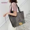 2020 Neue Mode klare Frauen Handtasche transparente Umhängetasche Frauen lässig Großkapazität Summer Beach Shopping Totes252k