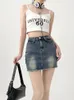 Rokken Vrouwen Denim Korte Rok Vintage Zomer Y2k Hoge Taille Vrijetijdstas Hip Dames Streetwear Chic Sexy Kleding