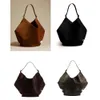 Bolsas de ombro Khaite Bag Designer Mulheres camurça Tote grandes bolsas maxi Anexe