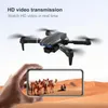 Nuovo drone quadricottero E99 con videocamera HD, decollo e atterraggio con un solo tasto, mantenimento dell'altitudine, rotazione acrobatica a 360°, supporta la connessione WIFI all'APP mobile, design pieghevole