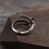 Ringe Vintage Samurai Schwert Ring Design S925 Sterling Silber Persönlichkeit Offener Größenverstellbarer Ring Retro Altes Original Großhandelslose