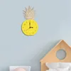 Orologi da parete Orologio a forma di ananas Silenzioso e minimalista moderno per la camera da letto, la cucina, la camera dei bambini