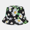 Berets Spring и Summer Outdoor Shreate Sun Модная печать двойная шляпа с двусторонней одеждой мужчина.
