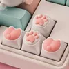 Teclados teclados bonito feminino rosa gato patas corgi nádega keycaps para teclado mecânico abs animal keycap personalizado key cap cereja mx switch yq240123
