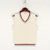 Men's Vests Casual Sleeveless Knitting Vest Sweater Solid Color Fashion V Neck Tops Suitable For Spring Autumn Winter