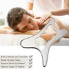 Mise à niveau des outils de massage Gua Sha en acier inoxydable, couteau de grattage en métal, masseur pour détendre les tissus mous, réduire les douleurs de la tête, du cou et du dos 240118