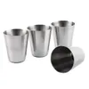 Camp Kitchen 4 pcs/lot 30 ml en plein air Camping vaisselle voyage tasses ensemble pique-nique fournitures en acier inoxydable vin bière tasse whisky tasses YQ240123