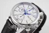 TWF 150 Jubileumsserie Mens Watch TW391024 A79320 Chronograph Automatic White Dial Stick Markers Steel Case Leather Strap Super Edition